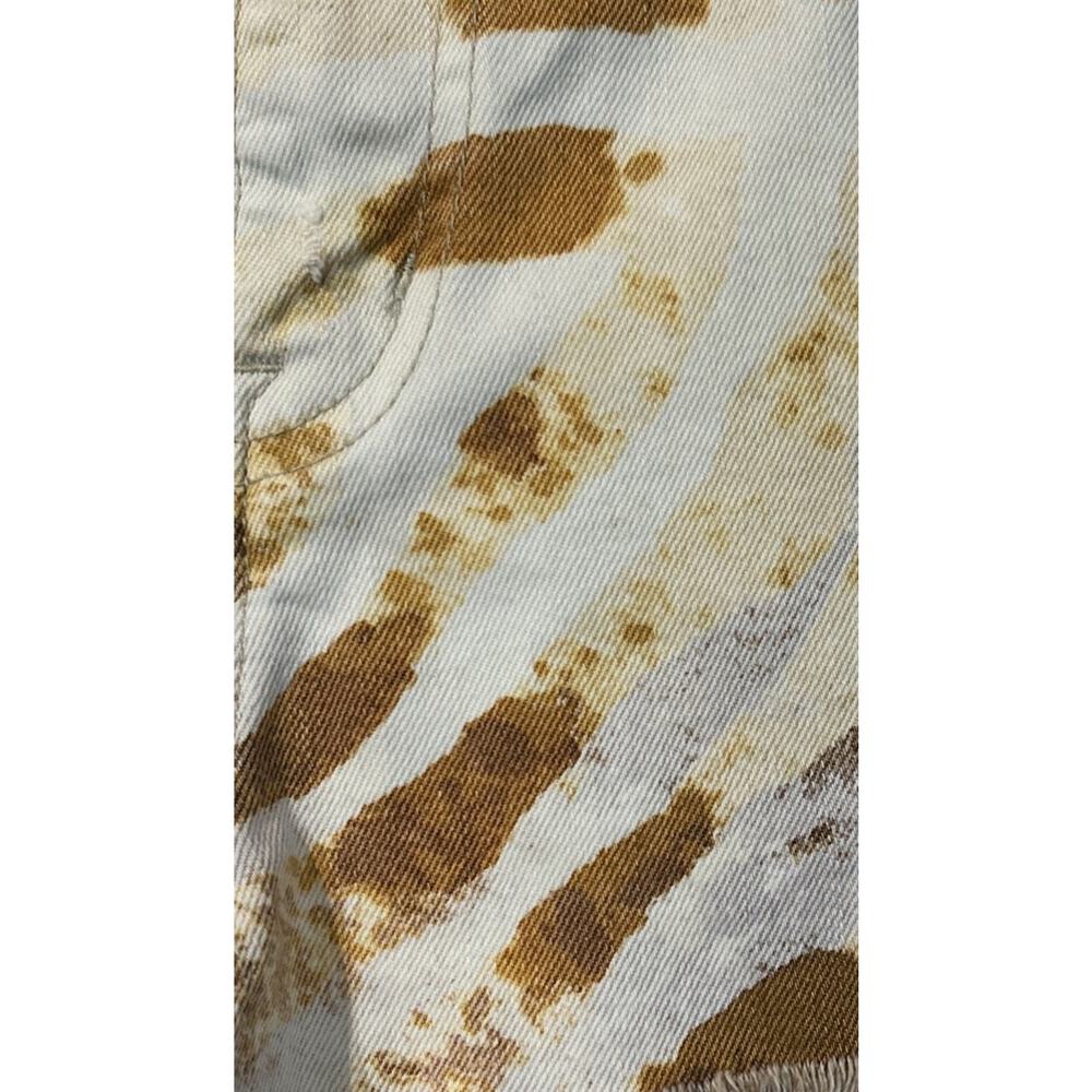 Denim&Supply RL Women’s Zebra Print Cream/Orange Vintage Cut Off Shorts Size 30 - Picture 10 of 10